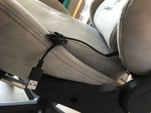 Dowinx ゲーミングチェア / オフィスチェア / リクライニングチェア / ワークチェア / 伸縮可能のオットマン 通気性抜群 ファブリック（布張地）LS-666801F（グレー＆ブルー）