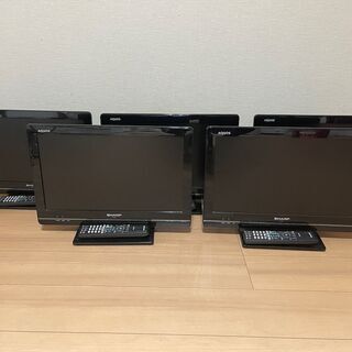 Sharp AQUOS TV 19 inch 5台セット