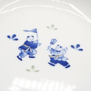 【中古】中国風の可愛い絵皿　5枚セットの画像