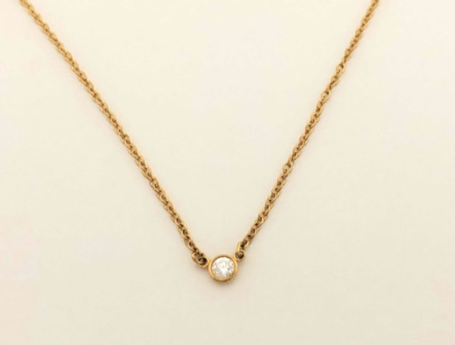 ティファニー バイザヤード YG AU750 1.8g ネックレス(貴金属)