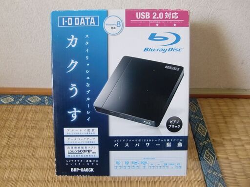 【ジャンク】動作未確認　外付け　ブルーレイディスクドライブ I-ODATA　BRP-UA6CK