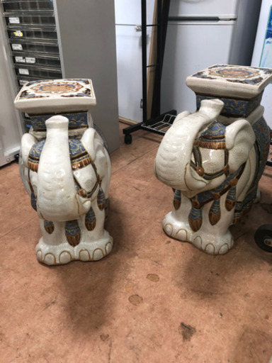 象 置き物 2体セット しげん屋