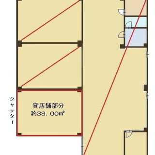 ★貸店舗・事務所★西田辺駅１０分　１階路面店約３８㎡　角立地　専...