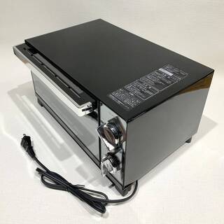 使用数回！アイリスオーヤマ オーブントースター POT-413-B 2020年製 ブラック トースト4枚 キッチン家電 中古 Bの画像