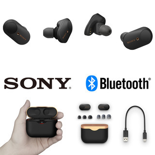 新品！SONY ノイキャン ワイヤレスイヤホン Hi-Res アップスケーリング 360 Reality Audio認定 ハンズフリー通話 8時間再生 Bluetooth5.0 密閉ダイナミック コンデンサーマイク USB Type-C™の画像