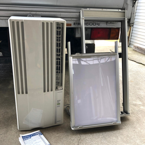 ★コロナ　ルームエアコン　CW-A1612　2012年製　中古品 ウインド形冷房専用 リモコンなし　テラス窓用取付枠　エアコン