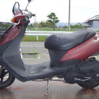 スズキ レッツ２ ２スト原付 キックで始動、現状販売です。の画像