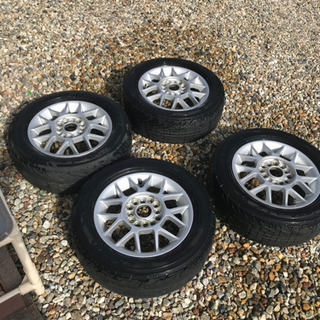 Kトラ‼️軽用‼️ツライチ　175 ワイド‼️アルミホイール付き‼️４本セット‼️バリミゾ‼️の画像