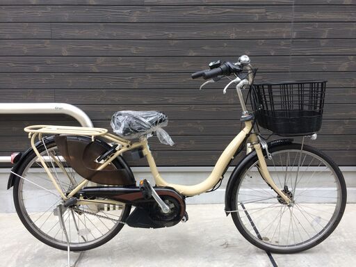 地域限定送料無料　ヤマハ　パス　ナチュラ　バッテリー新品　24インチ　子供乗せ　アイボリー　アシスタ　ビビ　神戸市　電動自転車