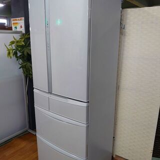 ｈパナソニック 6ドア冷凍冷蔵庫 フレンチドア 自動製氷 451L NR-FV45V5-H クリアグレー 2019年製 Panasonic 店頭引取大歓迎♪ R3455)