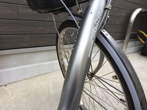 地域限定送料無料　ブリヂストン　アシスタ　新基準　8,7AH　子供乗せ　シルバー　ナチュラ　ビビ　神戸市　電動自転車