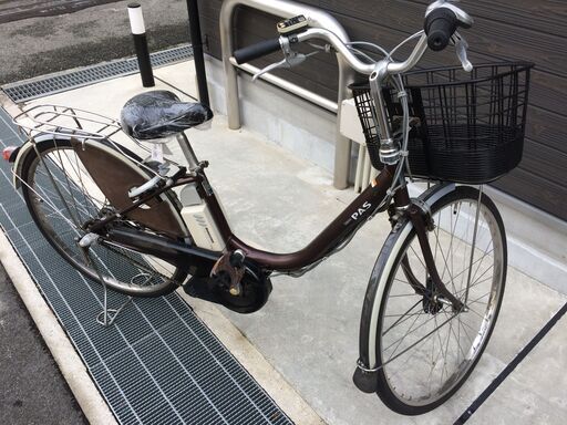 地域限定送料無料　ヤマハ　パス　新基準　子供乗せ　8,1AH　茶　ナチュラ　ビビ　神戸市　電動自転車　