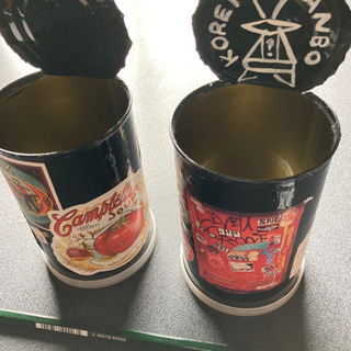 レトロ風缶セット＋鉛筆おまけ