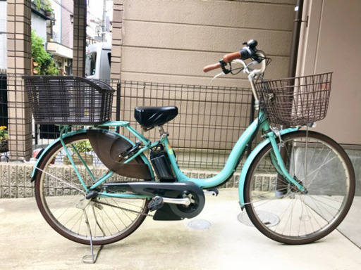 【取引中のため返信できません】カゴなし　電動自転車　ハイパワー　美品　2015年式　YAMAHA 26インチ