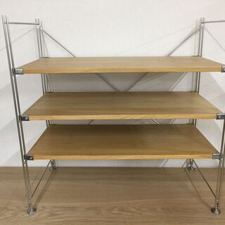 MUJI 無印良品 ステンレスシェルフ 3段ユニットシェルフ