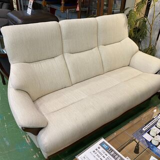 【愛品館八千代店】ニトリ　3人掛布張りソファ（KOTEI3）【愛八SF】