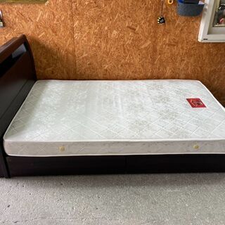 J2807　セミダブルベッド　引き出し付き