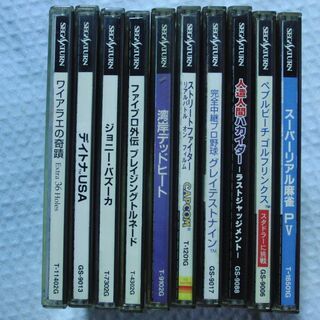 【最終値下げ！】【中古】セガサターン本体　ソフト31枚の画像