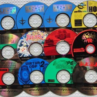 【最終値下げ！】【中古】セガサターン本体　ソフト31枚の画像