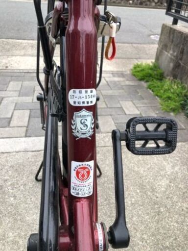 ママチャリ　あずき色　値下げしました