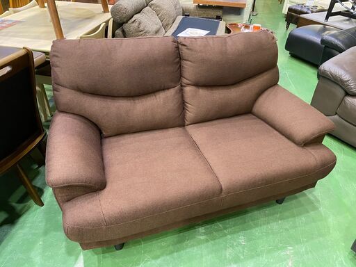 【愛品館八千代店】ニトリ　2人掛布張りソファ（キャッツ3）【愛八SF】