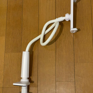 iPad タブレットスタンド アーム クランプ式 白
