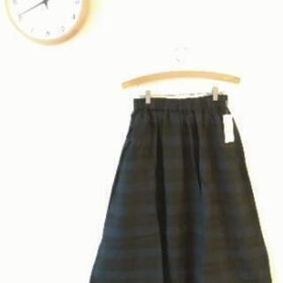新品。チェックスカート Earth music&ecology