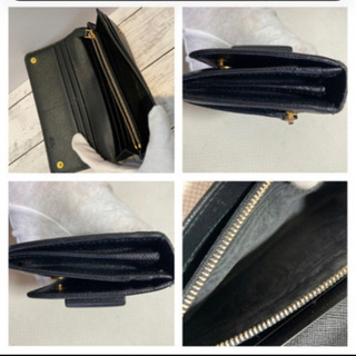 【極美品＆保存箱一式付属】PRADA サフィアーノ 長財布 ブラックの画像