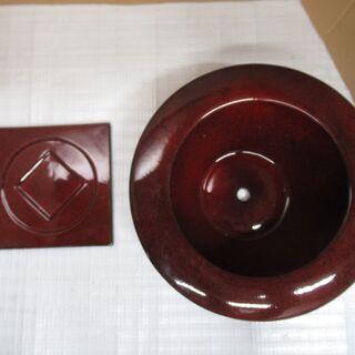 美品　未使用品　陶器　植木鉢 ミニ盆栽鉢 受け皿セット　2.1㎏...