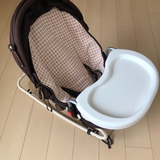 KATOJI ママコラボバウンサー　(ブラウンチェック)の画像