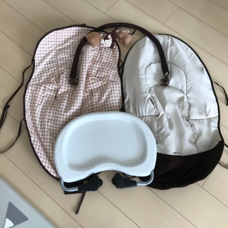 KATOJI ママコラボバウンサー　(ブラウンチェック)の画像