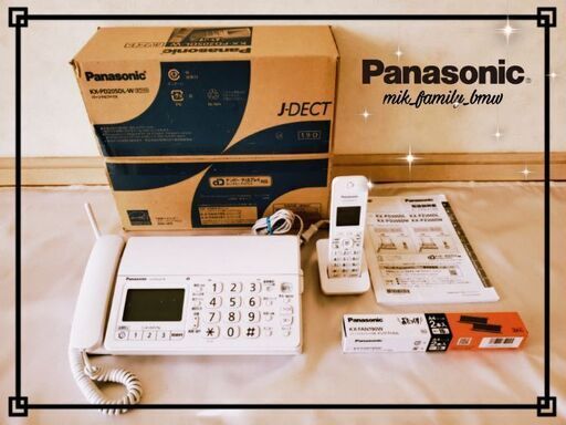 期間限定セール❗◼️FAX機能付き電話 + 子機付き◼️新品FAXインクフィル付