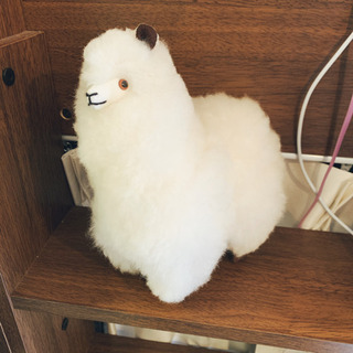 アルパカぬいぐるみ 置物