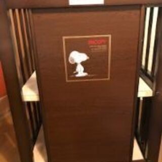 スヌーピーミニベビーベッドの画像