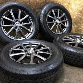 ホイール新品【DUNLOP EC204 215/65R16】【EUROMAGIC 16インチ 6.5J5HPCD114.3+38】バリ溝 ヴェルファイア等 バランス調整済　(VTI366) クレジットカード QR決済可能