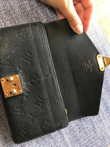 【中古】ルイ・ヴィトン LOUIS VUITTON ポルトフォイユ・メティス M62458 ノワール 長財布 レディース