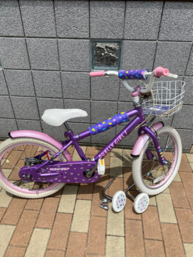 子供用自転車（女の子）18インチ補助輪付き