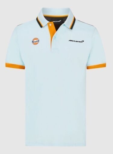 マクラーレン　限定　GULF　ポロシャツ　Mclaren　モナコGP限定ガルフカラーウェア　Sサイズ　新品未開封