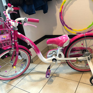 取引中　子供自転車　長く乗れる18インチ　工具不要でサドルチェンジ美品の画像