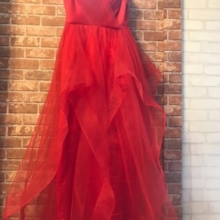 赤のドレスの画像