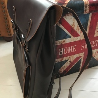 合皮の新品未使用リュックバックの画像