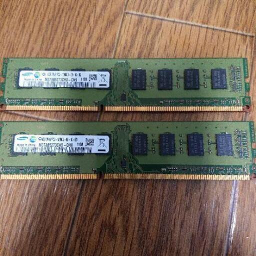 デスクトップメモリー PC3 4GB ×2枚(DDR3-1333)\n\n