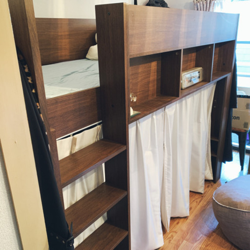 【専用出品現在お取引中】ロフトベッド Ashley(アシュリー) 高さ160.5cm ベッド下収納