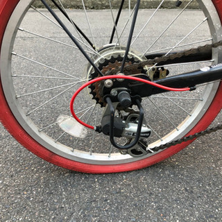 折りたたみ自転車　20インチ　6段変速付きの画像