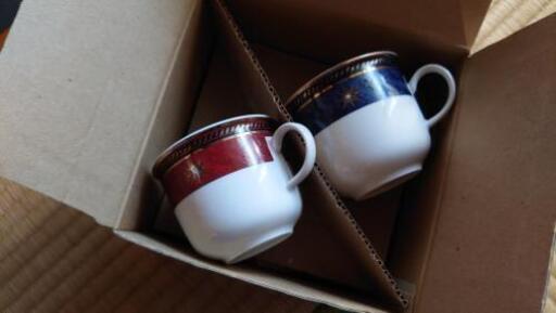 コーヒーカップ 2客、2セット