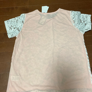 ⭐️お値下げしました❗️新品タグ付き　しまむら　レースTシャツ  サイズM①の画像