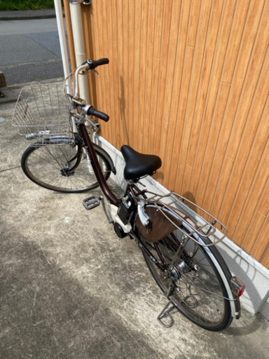[格安電動自転車] アシスタ ブリヂストン 茶色 