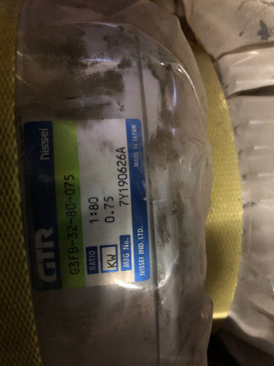 未使用　GTR 0.75kw 4P モーター