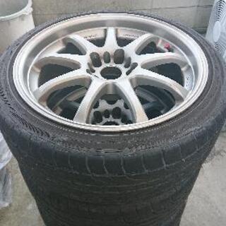 work エモーション18インチホイール4本(タイヤ付き)。