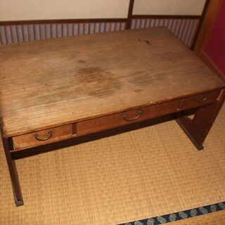 骨董品　桐製の机